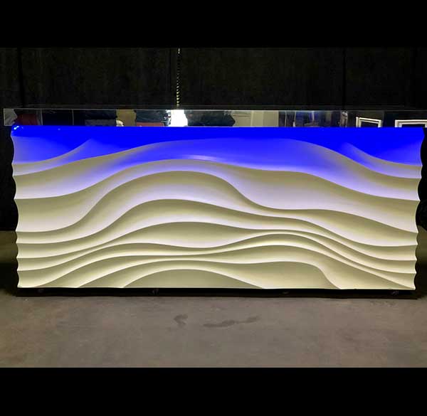 Party Perfect Rentals - Wave Bar with LED 1