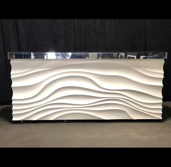 Party Perfect Rentals - Wave Bar with LED 2