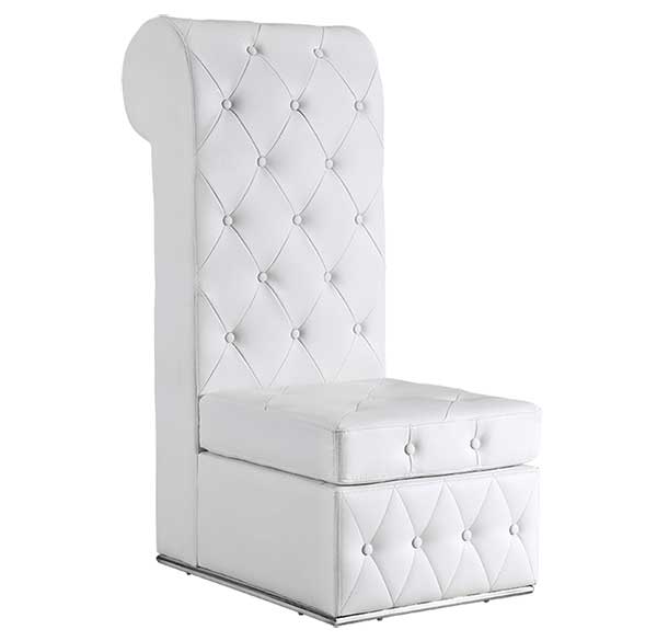 Party Perfect Rentals - Tufted White Chair
